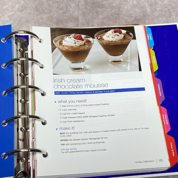 Kraft Recipe Collection Binder Featuring Jell-O, Velveeta & Nabisco Recipes - Picture 6 of 10